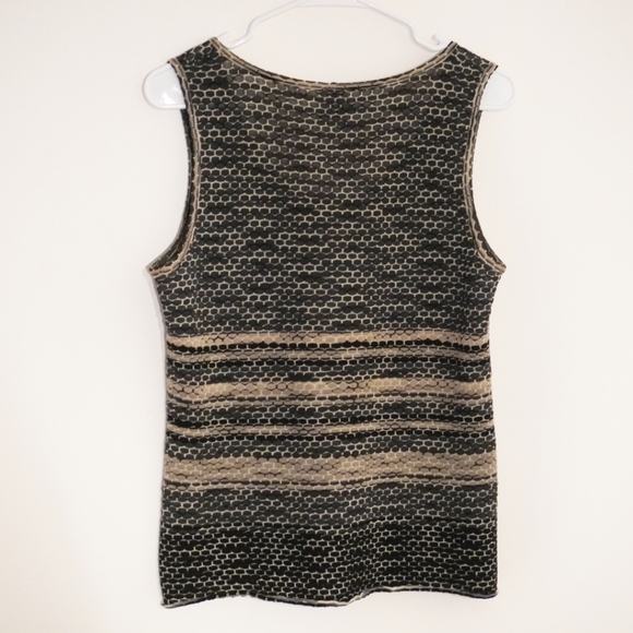 M BY MISSONI Brown/Black Knit Sleeveless Tank Top - Picture 2 of 5